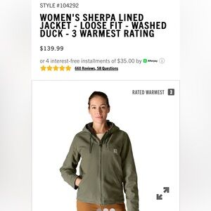 Carhartt Women's jacket